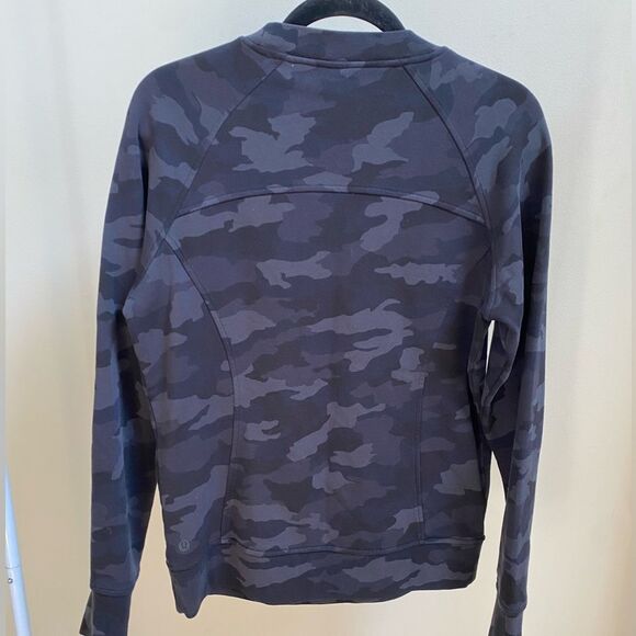 Lululemon Scuba crewneck sweatshirt Heritage 365 Camo Deep Coal Multi - Picture 2 of 9